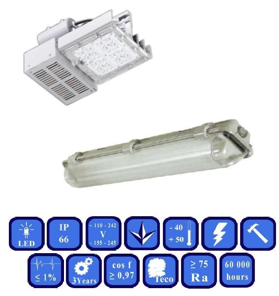 Explosion-protected LED luminaires of SSV series