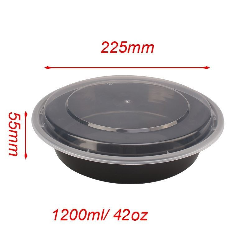 Factory Sale Plastic Microwavable And Freezable Soup Takeaway Bowl Disposable Dessert Salad Packing Bowl