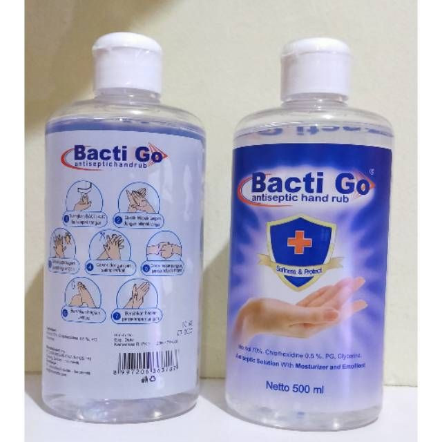 Bacti Go Antiseptic Handrub 60ml and 500ml