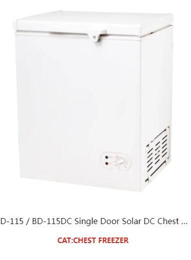 BD-115 / BD-115DC SINGLE DOOR SOLAR DC CHEST FREEZER